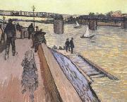 Vincent Van Gogh The Bridge at Trinquetaille (nn040 oil painting on canvas